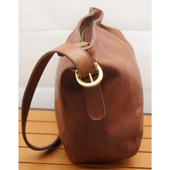 Vintage 90's Coach Monterey Hobo Lightweight United States British Tan Handbag - Picture 7 of 13